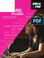 Trinity R&P Keyboards Syllabus From 2018