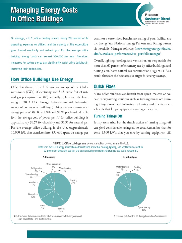 Managing Energy Costs in Office Buildings PDF | PDF | Hvac | Air ...