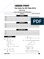 Career Point: Revision Test Series For JEE Main-2018