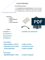 TALLER ARDUINO - P2 - Medidor de Distancia Ultrasonic Sensor