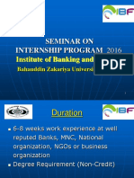 BZU Internship Seminar