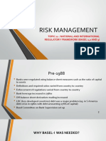 Risk Management: Topic 11: National and International Regulatory Framework (Basel 1,2 and 3)