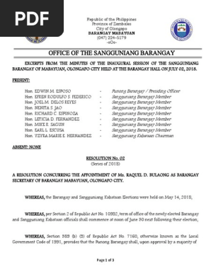 appointment