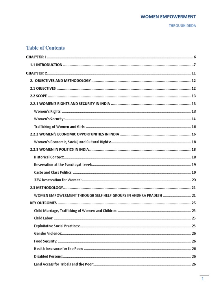 Women Empowerment Project PDF | PDF | Gender Equality | Gender Studies