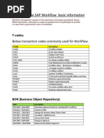 Job Aid For The SAP Workflow Basic Information