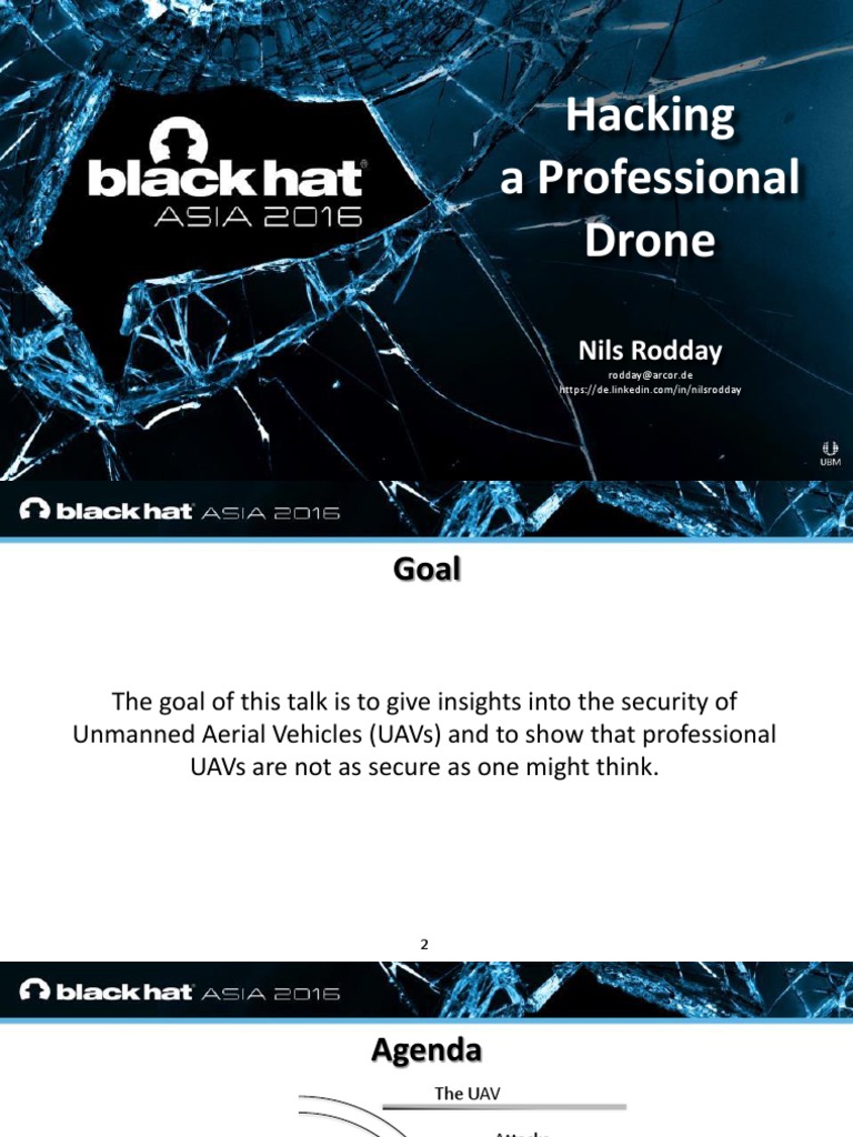 Hacking A Professional Drone Nils Rodday PDF Unmanned Aerial