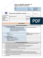 Rpms Tools For Master Teacher I-IV