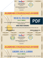 DepEd award for top student