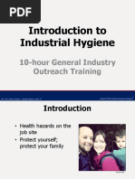 Introduction To Industrial Hygiene: 10-Hour General Industry Outreach Training