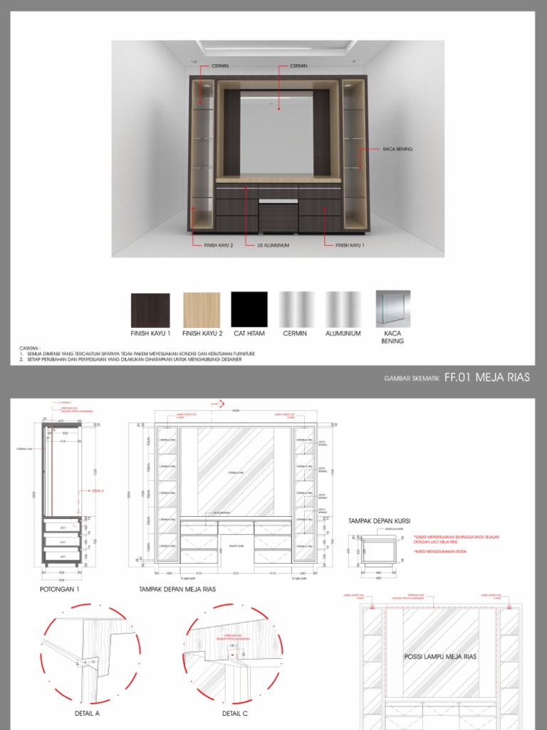 GAMBAR KERJA FURNITURE SEKAR pdf GAMBAR KERJA FURNITURE SEKAR pdf