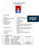 Daftar Riwayat Hidup: Curriculum Vitae