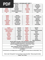 Vocabulary List Mosaic 2 Unit 7