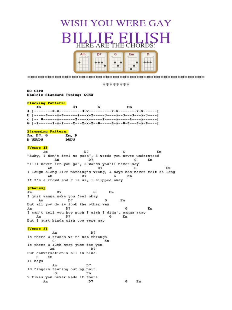 Wish You Were Gay Song Structure Songs