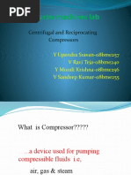 Turbo Machines Lab: Centrifugal and Reciprocating Compressors