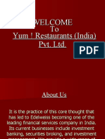 Welcome To Yum ! Restaurants (India) Pvt. LTD