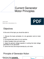 Lecture 1 - Direct-Current Generator and Motor Principles