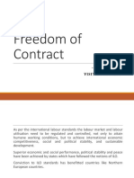 Freedom of Contract: - Monica Rani Visiting Faculty