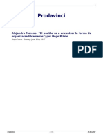 Alejandro Moreno El Pueblo Va a Encontrar La Forma de Organizarse Libremente Por Hugo Prieto