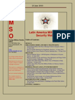 FMSO JRIC Latin America Military and Security Watch 23 June 2010