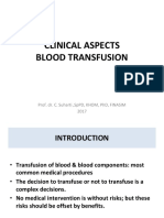 CLINICAL ASPECTS OF BLOOD TRANSFUSION