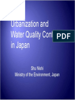 Urbanization, Water Quality, and Wastewater Treatment in Japan