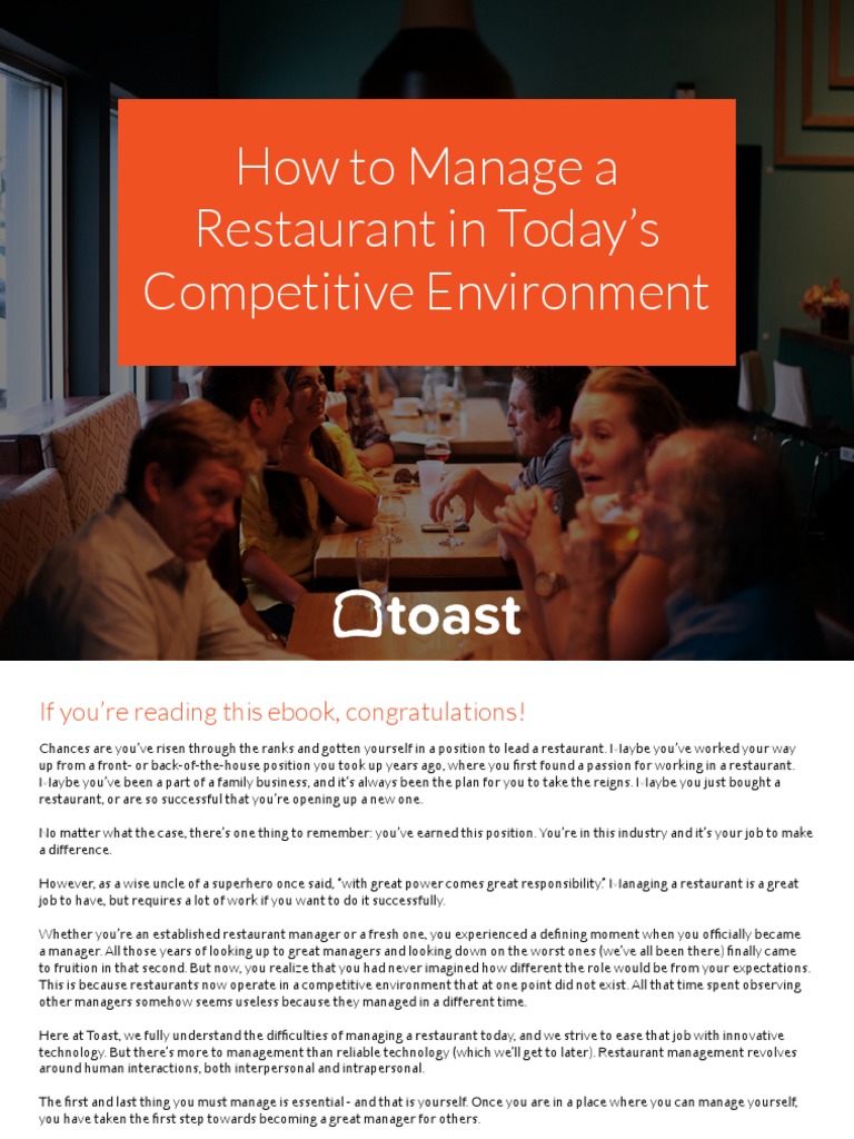 Mastering Modern Restaurant Management | PDF | Point Of Sale | Employment
