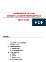 Materi Media Briefing Bidang Pengawasan Sektor Pasar Modal: 12 Maret 2015