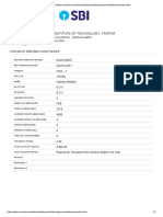 IIT Kanpur Mess Dues Payment Receipt