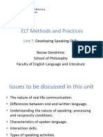 ELT Methods Dendrinos Speaking