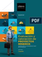 Folleto Evaluacion y Valoracion de Proyectos Mineros 2017