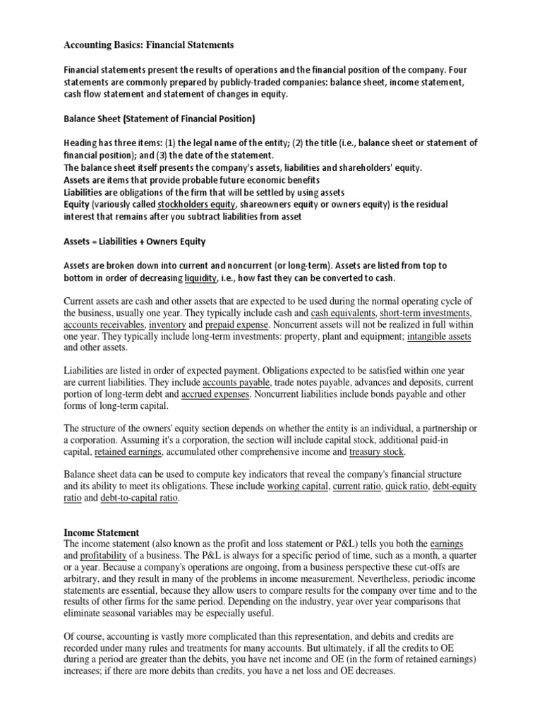 Accounting Review Material 2018 PDF Debits And Credits Equity