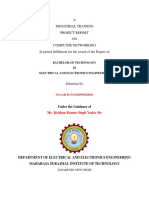 A Industrial Training Project Report ON Computer Networking in Partial Fulfillment For The Award of The Degree of