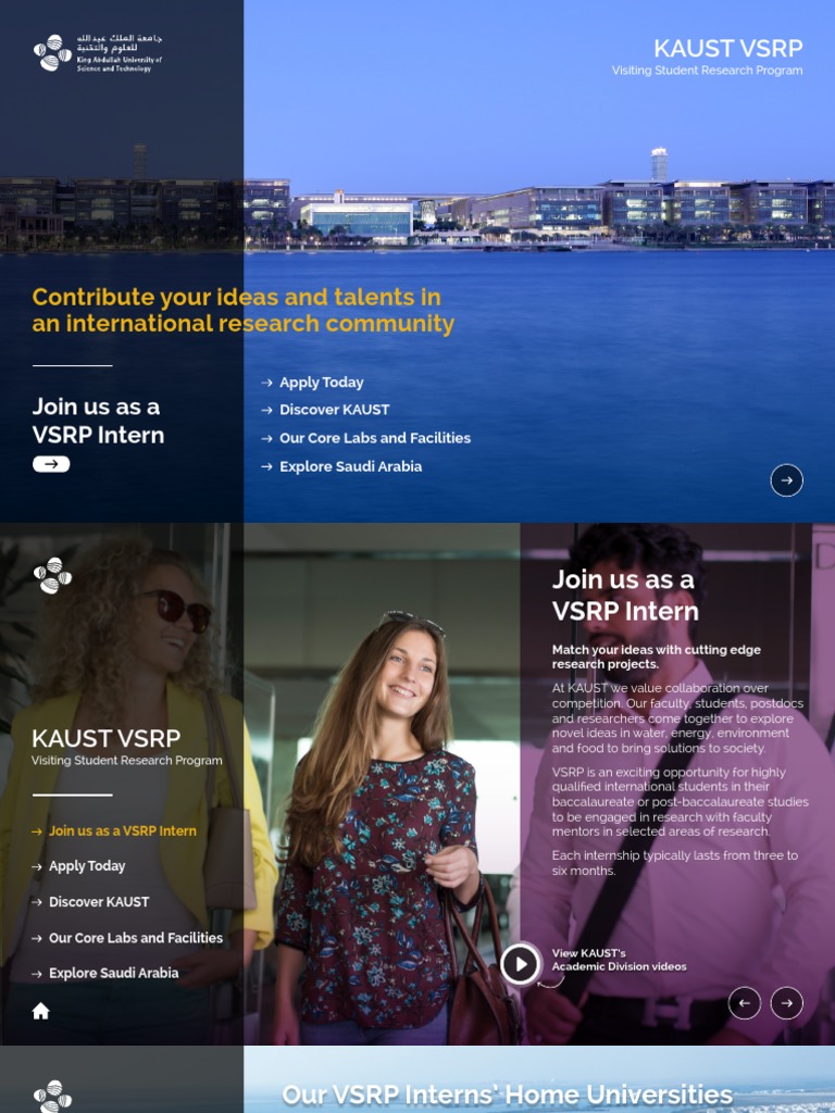 KAUST VSRP Digital Brochure PDF | PDF | Engineering | Laboratories