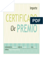 Certificado de Premio PDF