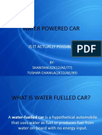 Water Powered Car: Is It Actually Possible?