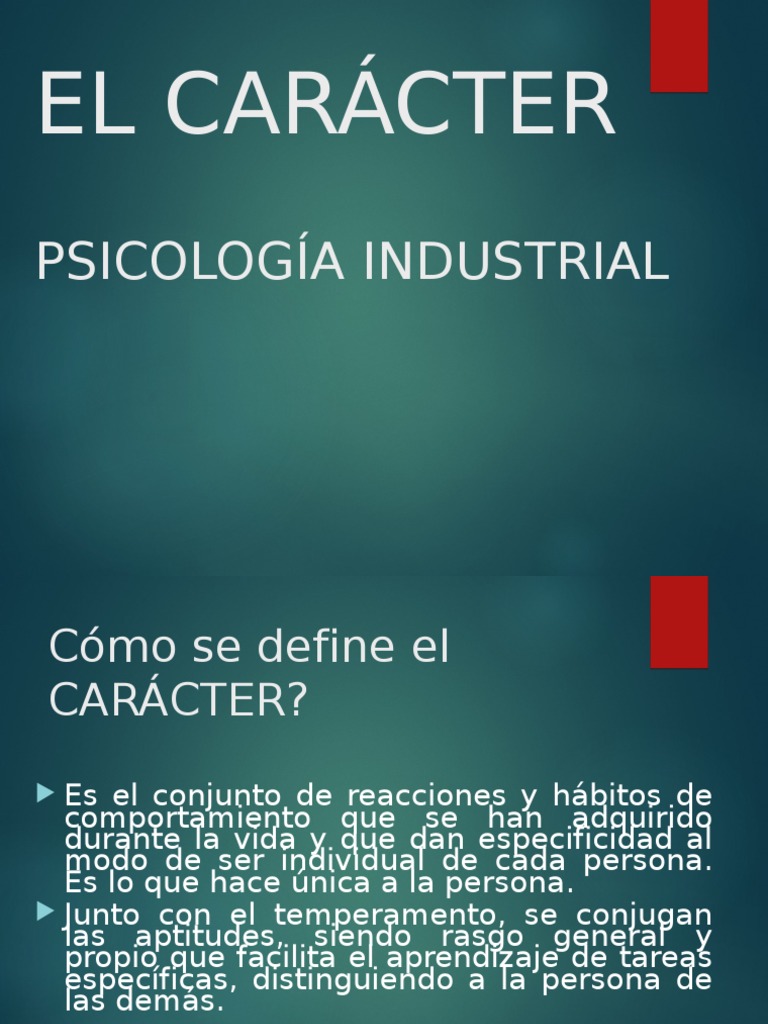 El Caracter | PDF | Temperamento | Acción (filosofía)