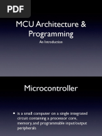 MCU Architecture & Programming: An Introduction