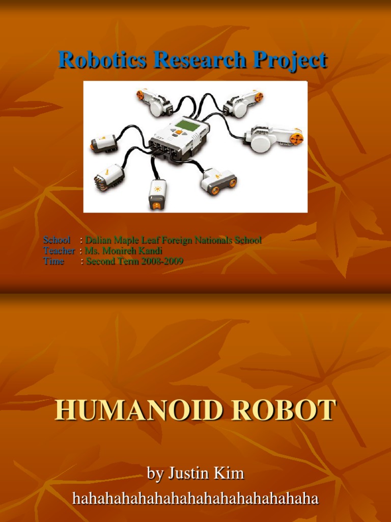 Robotics Research Project: Dalian Maple Leaf Foreign Nationals School ...
