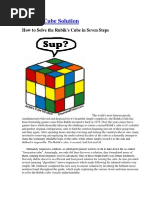 Rubik Cube Solution