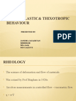 Pseudoplastic& Thixotropic Behaviour: Presented by