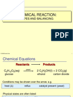 Types of Chemical Reactions and Balancing Chemical Equations.
