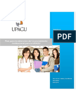 Plan para La Obtención Del Licenciamiento Institucional - UPAGU - V1