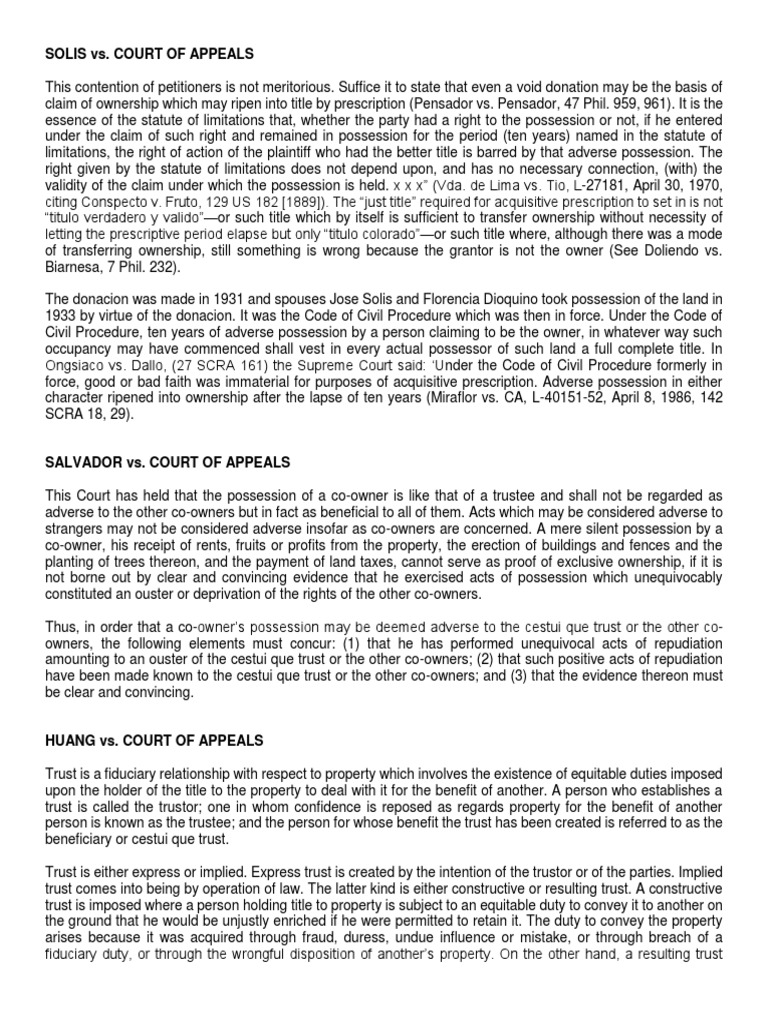 Assoc Cases PDF Trust Law Laches (Equity)