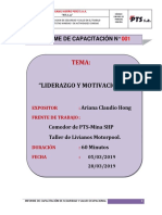 07-R30-002-15 Informe de Capacitacion - Liderazgo y Motivación