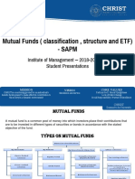 Mutual Funds (Classification, Structure and ETF) - Sapm: Institute of Management - 2018-20 Batch Student Presentations
