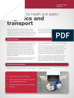 Logistics and Transport: Sector Plan For Health and Safety: Sector Plan For Health and Safety