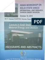 Solid State Ionics (International Joint Research on Micro Energy Sources)