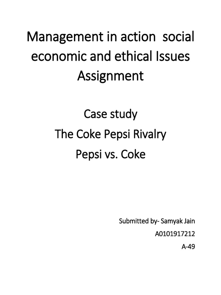 Coke vs. Pepsi: The Cola Wars Analysis | PDF | Pepsi | Coca Cola