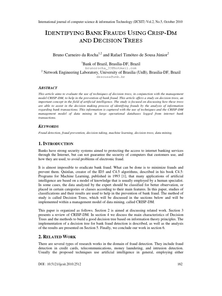 Bank Fraud Detection with Decision Trees | PDF | Data Mining | Applied ...