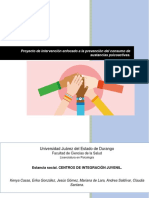 Proyecto de Intervención Enfocado A La Prevención Del Consumo de Sustancias Psicoactivas